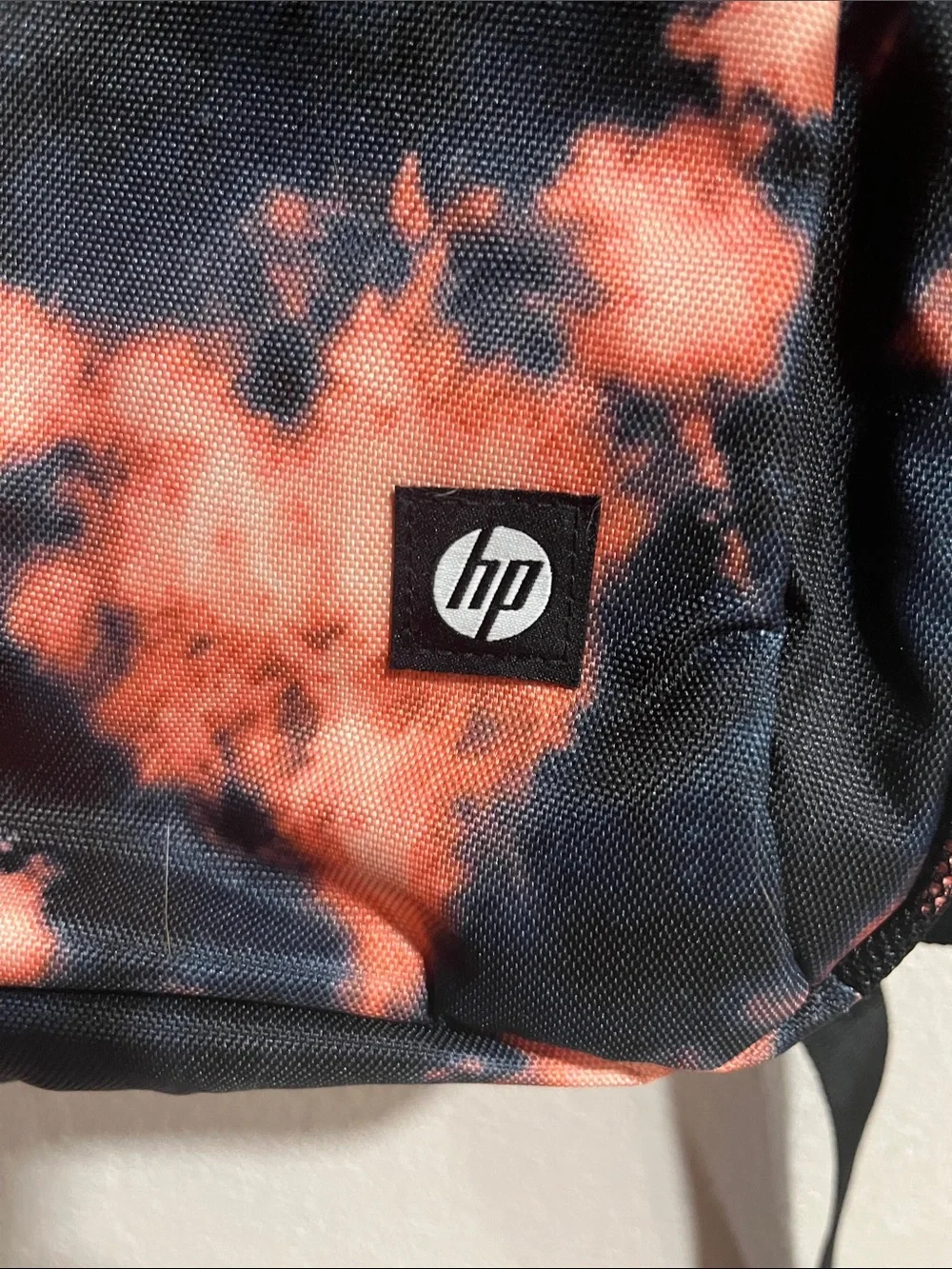 HP Tie-Dye Orange and Black Backpack
